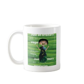 Vegetarian is no alien! mug