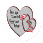 Vegetarian Kisses Sticker