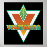 Vegetarian Logo Posters