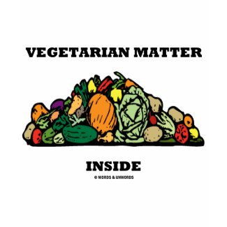 Vegetarian Matter Inside (Pile Of Vegetables) shirt