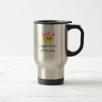 Vegetarian Princess Travel Mug mugs