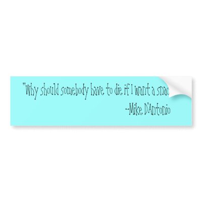vegetarian quote bumper sticker by tanyakay