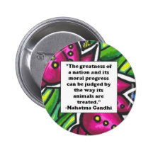 Vegetarian Quote Pinback Button