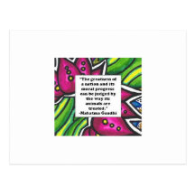 Vegetarian Quote Post Card
