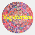 Vegetarian Round Sticker