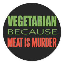 Vegetarian Round Sticker