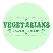 Vegetarian Taste Sticker by smallhandsdesigns Vegetarian Taste Sticker