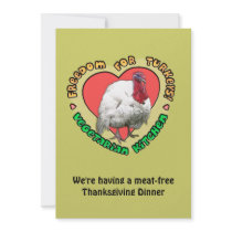 Vegetarian Thanksgiving Dinner invitations