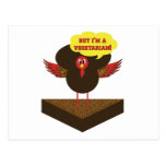 Vegetarian thanksgiving turkey - funny cards postcards