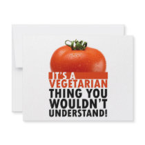 Vegetarian Thing invitations by RescueCat Vegetarian Thing invitations