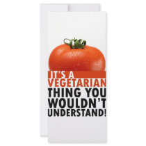 Vegetarian Thing Full Color Rack Card