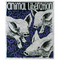 Vegetarian Vegan Animal Liberation T-shirt by anarchy_now Vegetarian Vegan Animal Liberation T-shirt