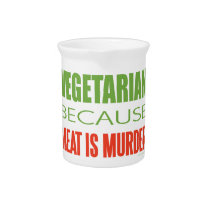 Vegetarian, Vegan, Animal RIghts pitchers