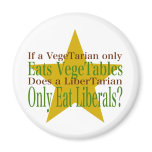 Vegetarian vs Libertarian Fridge Magnets