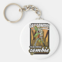Vegetarian Zombie Key Chain