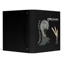 Vegetarian Zombie wants Graaaains! 3 Ring Binders