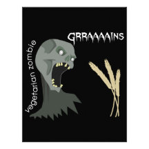 Vegetarian Zombie wants Graaaains! Customized Letterhead