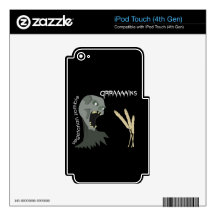 Vegetarian Zombie wants Graaaains! iPod Touch 4G Skins