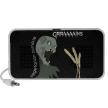 Vegetarian Zombie wants Graaaains! Travelling Speaker