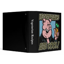 Vegetarians are Cool 3 Ring Binders