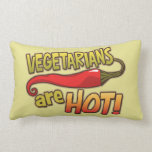 Vegetarians Are Hot Funny Throw Pillow