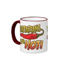 Vegetarians Are Hot Ringer Mug