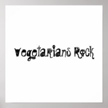 Vegetarians Rock Posters