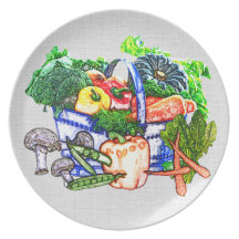 Veggie Basket Dinner Plate