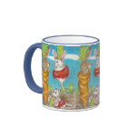 Veggie Bunny Fantasy Garden Rabbit mugs