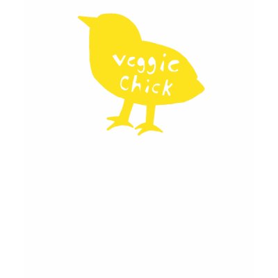 Veggie Chick Camo Tee (Yellow) T-shirt by SaraMonster