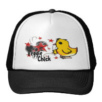 Veggie Chick Trucker Hat hats