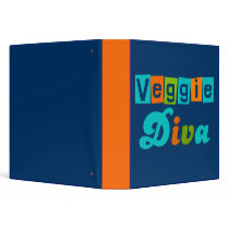 Veggie Diva Recipe Book binders by vegetariangiftshop Veggie Diva Recipe Book binders