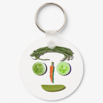 Veggie Face keychains