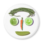 Veggie Face Refrigerator Magnet