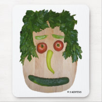 Veggie Face Mouse Pads
