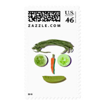 Veggie Face postage by evisionarts Veggie Face postage