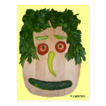 Veggie Face Postcard