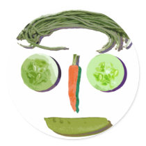 Veggie Face stickers