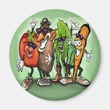 Veggie Gang Fridge Magnets