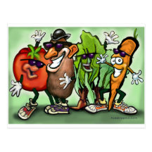 Veggie Gang Post Card