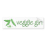 Veggie Girl Bumper Sticker