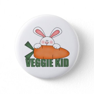 Veggie Kid Rabbit Button button