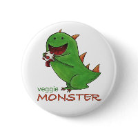 Veggie Monster Button button
