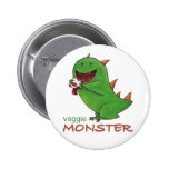 Veggie Monster Button buttons