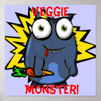 Veggie Monster Poster