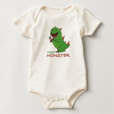 Veggie Monster Tshirt by SaraMonster
