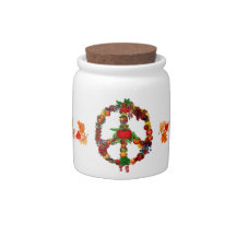 Veggie Peace Sign Candy Dish