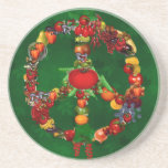 Veggie Peace Sign Coaster