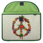 Veggie Peace Sign Macbook Pro Sleeve