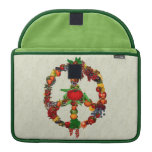 Veggie Peace Sign Sleeve For Macbook Pro